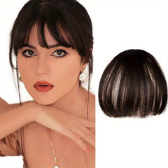 Wispy Bangs Hair Extensions Synthetic Clip In Bangs with Temples