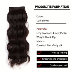 Long Wavy Hair Pieces Synthetic Clip-In Hair Extensions for Daily Use