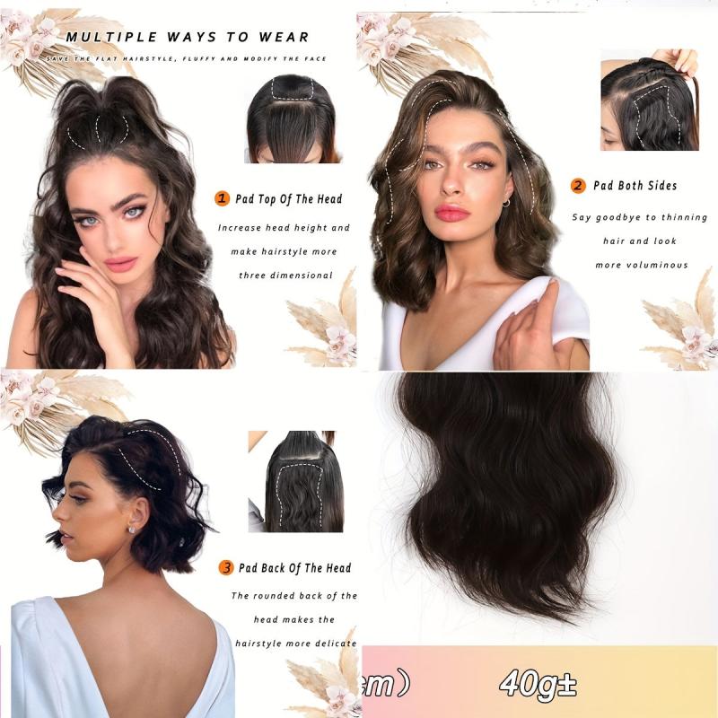 Long Wavy Hair Pieces Synthetic Clip-In Hair Extensions for Daily Use
