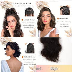 Long Wavy Hair Pieces Synthetic Clip-In Hair Extensions for Daily Use