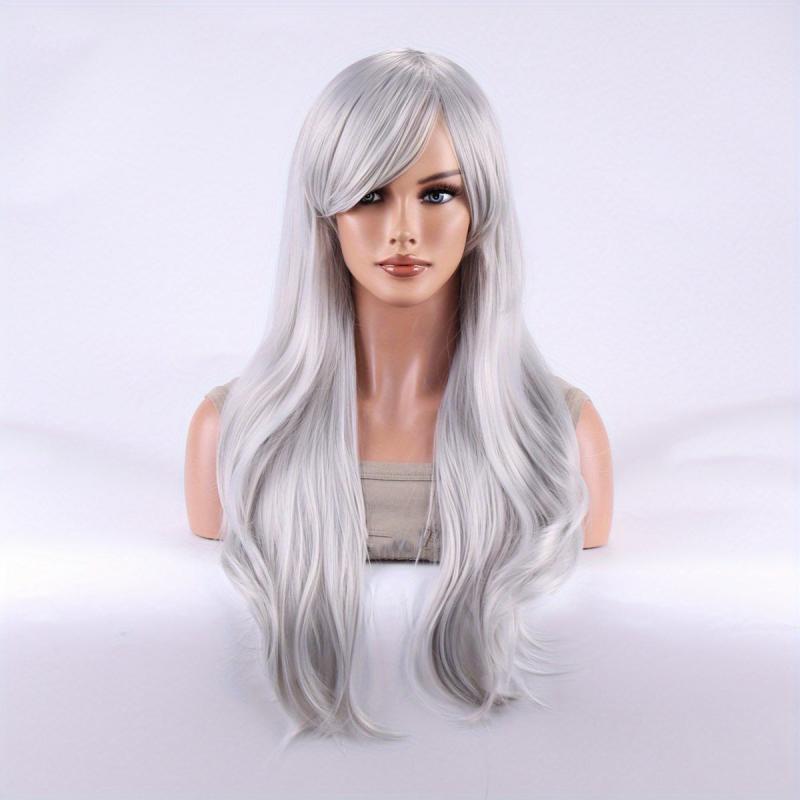 Long Curly Synthetic Wig Anime Cosplay Wig For Halloween Party
