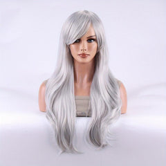 Long Curly Synthetic Wig Anime Cosplay Wig For Halloween Party
