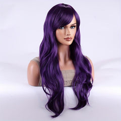 Long Curly Synthetic Wig Anime Cosplay Wig For Halloween Party