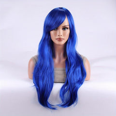 Long Curly Synthetic Wig Anime Cosplay Wig For Halloween Party