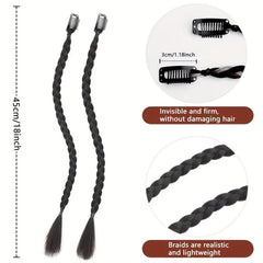 2 Pcs Boxing Braid Clip In Hair Extensions