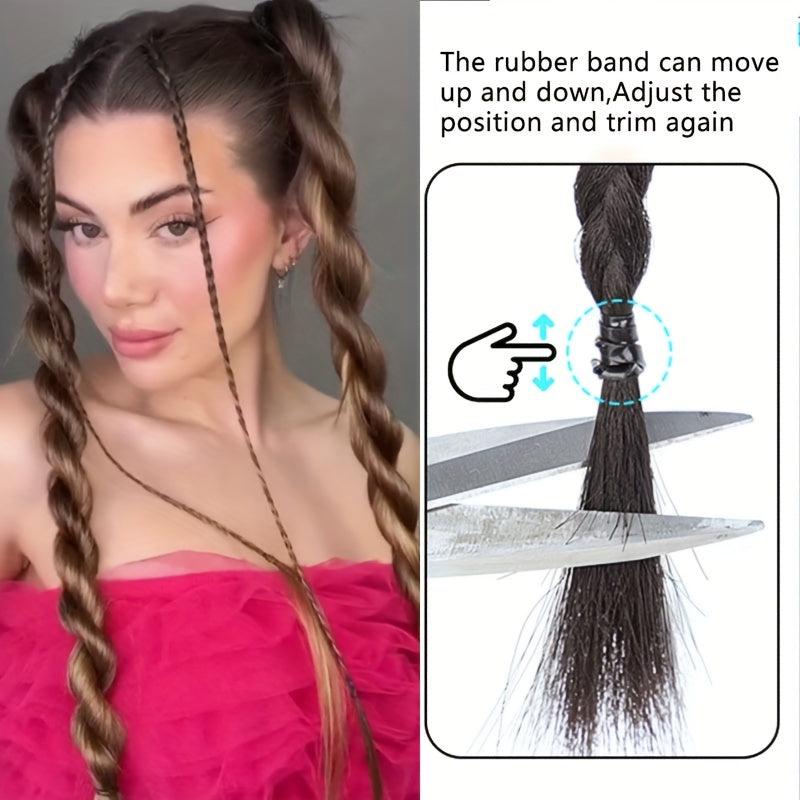 2 Pcs Boxing Braid Clip In Hair Extensions
