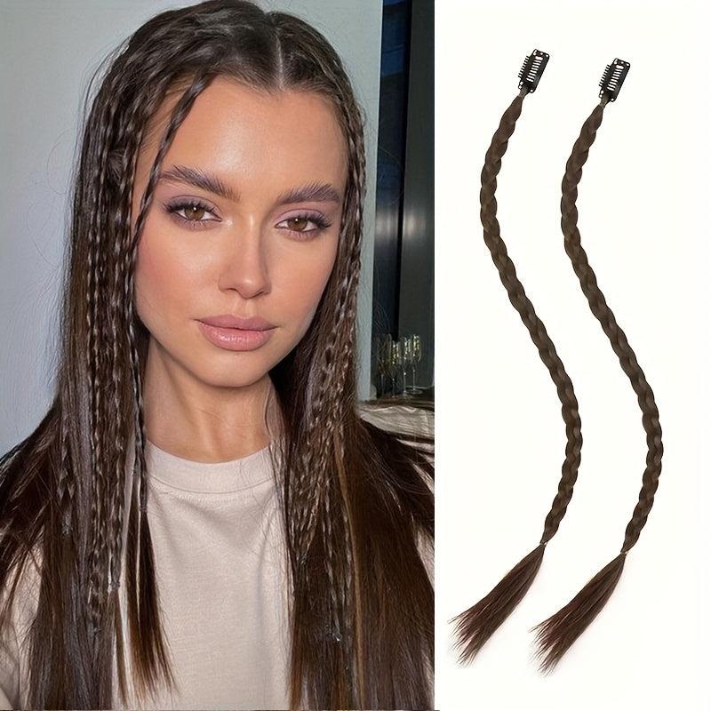 2 Pcs Boxing Braid Clip In Hair Extensions