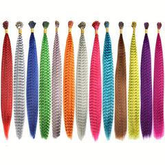 Colorful Straight Crochet Hair Extensions - Daily Party Cosplay