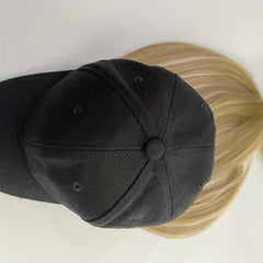 Baseball Cap With Wigs 19 Short Straight Bob Wigs Adjustable Hat