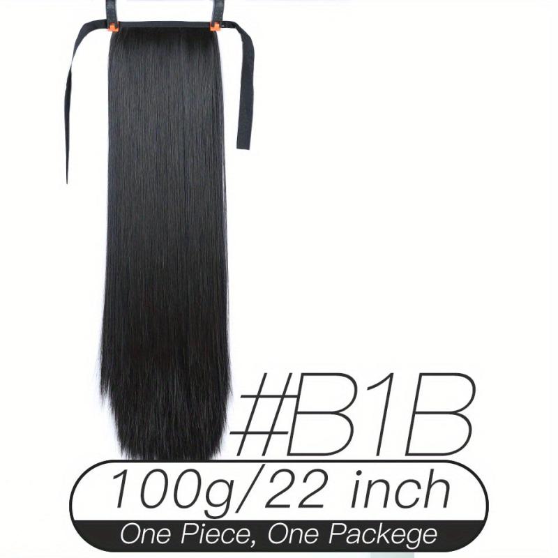 28 Cm Long Straight Hair Extensions Synthetic Heat Resistant Fiber Hair Pieces