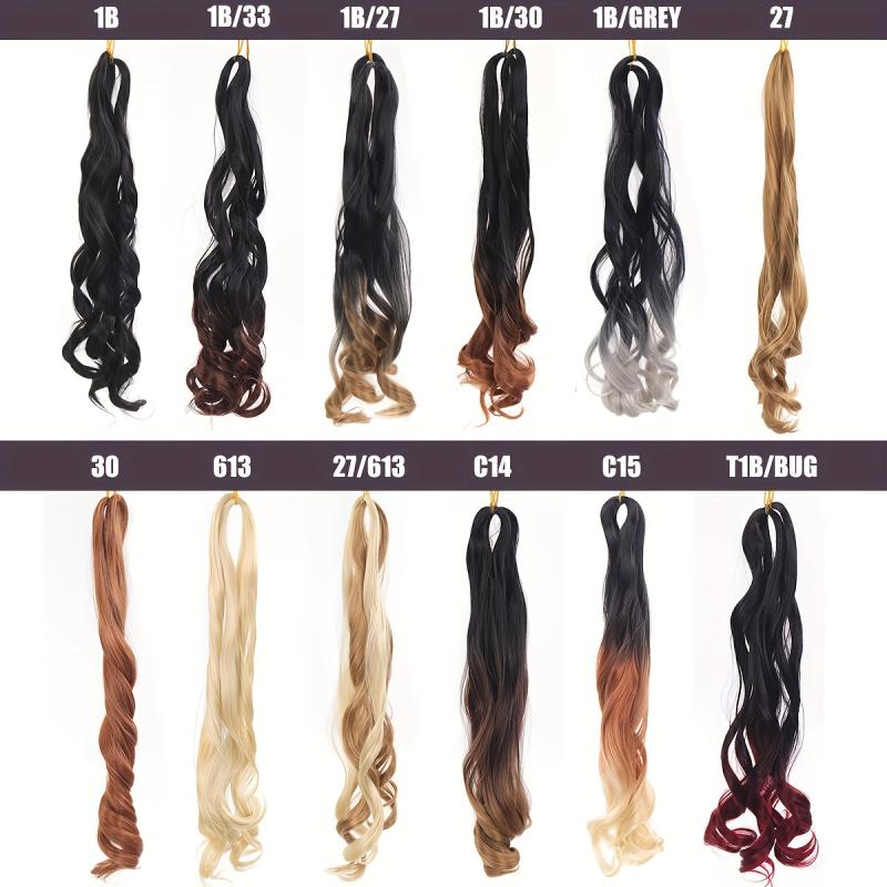 French Curly Crochet Braids Wavy Hair Extensions