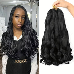 French Curly Crochet Braids Wavy Hair Extensions