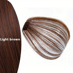 Synthetic Air Bangs Hair Extensions for Women and Girls - Heat Resistant Clips