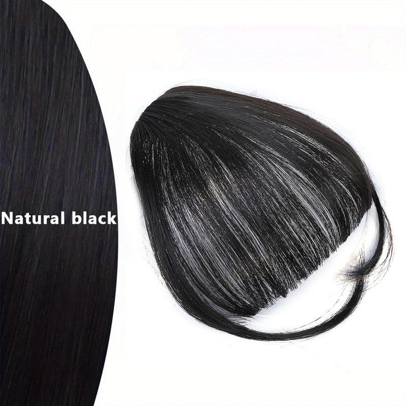 Synthetic Air Bangs Hair Extensions for Women and Girls - Heat Resistant Clips