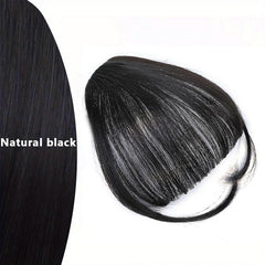 Synthetic Air Bangs Hair Extensions for Women and Girls - Heat Resistant Clips