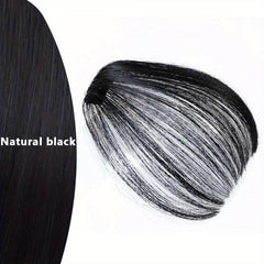 Synthetic Air Bangs Hair Extensions for Women and Girls - Heat Resistant Clips