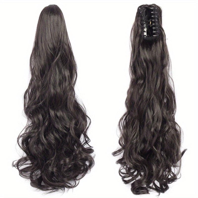 Long Wavy Curly Ponytail Extension Hair Claw On Hair Piece