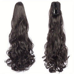 Long Wavy Curly Ponytail Extension Hair Claw On Hair Piece