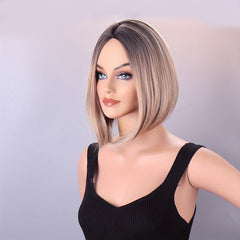 Short Curly Bob Cut Wig Synthetic Blonde Heat Resistant Beginners Friendly