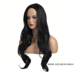 Long Blonde Cosplay Wigs For Women Curly Body Wave Halloween Party