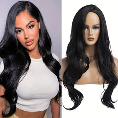 Long Blonde Cosplay Wigs For Women Curly Body Wave Halloween Party