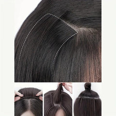 Invisible Seamless Clip In Hair Extension Natural Fluffy Hairpieces