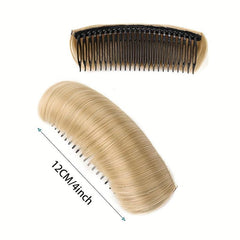 10 Hair Comb Pad Synthetic Hair Pieces Women Natural Daily Use