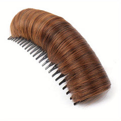 10 Hair Comb Pad Synthetic Hair Pieces Women Natural Daily Use