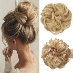 Tousled Updo Bun Scrunchies Messy Hair Extensions For Women Girls