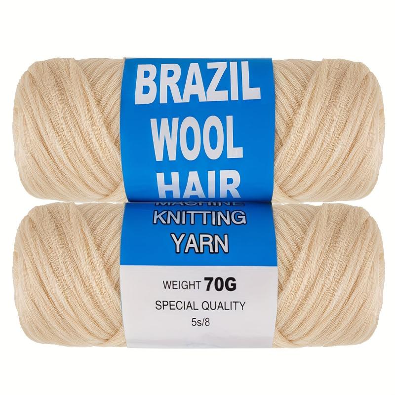 Natural Brazilian Wool Hair for Braids 70G Roll