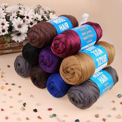 Natural Brazilian Wool Hair for Braids 70G Roll