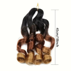 Pre Stretched French Braiding Hair With Curly Ends 45-72 cm