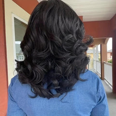 Bob Curly Wigs For Women Heat Resistant Synthetic Wigs