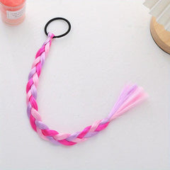 Girls Braids with Elastic Hair Ropes DIY Hair Pieces