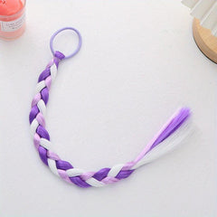 Girls Braids with Elastic Hair Ropes DIY Hair Pieces