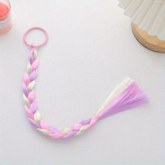 Girls Braids with Elastic Hair Ropes DIY Hair Pieces