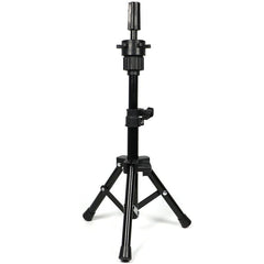 Adjustable Tripod Stand for Hairdressing Training - Secure Wig and Model Holder