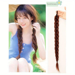 Brown Jumbo Braiding Hair Extensions High Temperature Synthetic Braid Hair