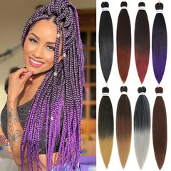 76 2 Cm Pre Stretched Braiding Hair Extensions Long Synthetic Braiding Hair