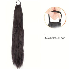 Long Straight Ponytail Extensions Natural Look