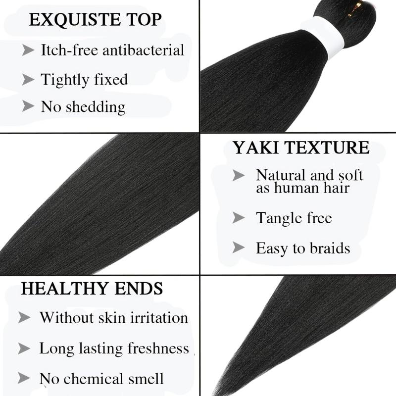 Pre Stretched Braiding Hair Long Braid Extensions