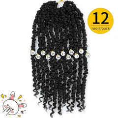 8Pack 12Inch Pre-Twisted Short Crochet Passion Twist Hair