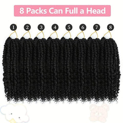 8Pack 12Inch Pre-Twisted Short Crochet Passion Twist Hair