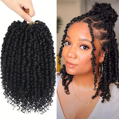 8Pack 12Inch Pre-Twisted Short Crochet Passion Twist Hair