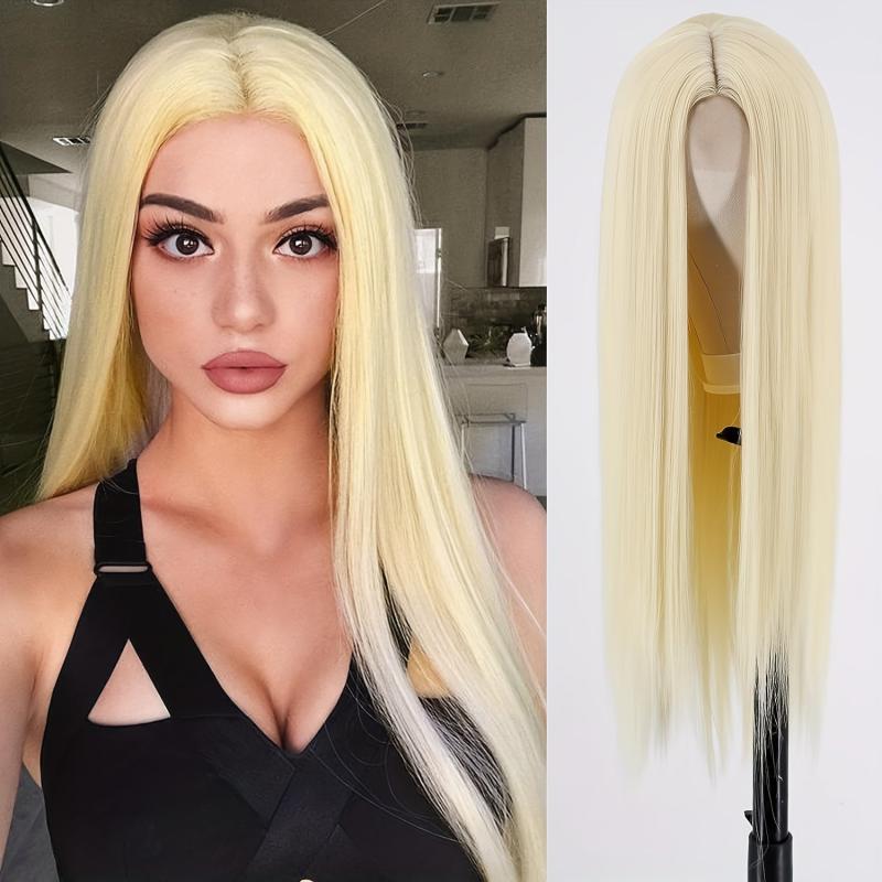 Long Straight Synthetic Wig Natural Full Wig Heat Resistant Fiber Wig 30 Inch