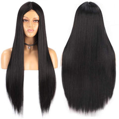 Long Straight Synthetic Wig Natural Full Wig Heat Resistant Fiber Wig 30 Inch