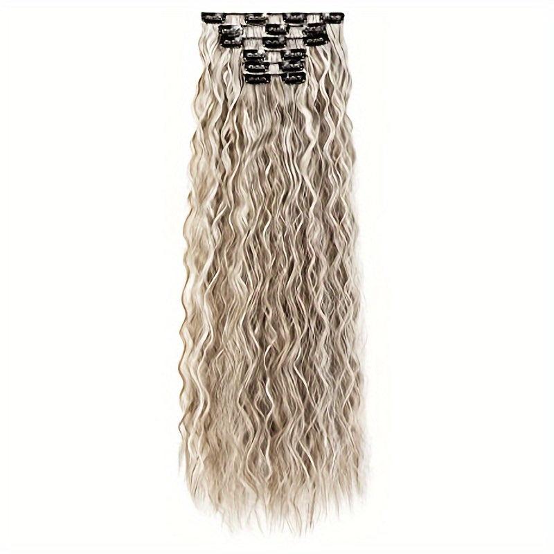 6pcs Curly Wavy Hair Extensions 60-96cm Long