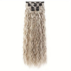 6pcs Curly Wavy Hair Extensions 60-96cm Long
