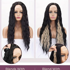 6pcs Curly Wavy Hair Extensions 60-96cm Long