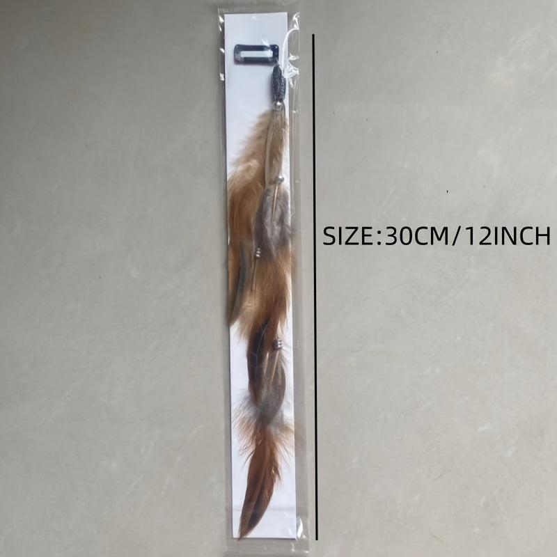 Bohemian Feather Headband Tassel Headdress for Women Girls